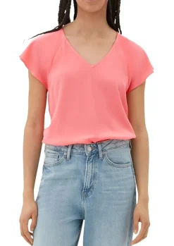 QS designed by Viskosebluse mit V-Ausschnitt S13 2132616
