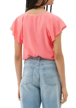 QS designed by Viskosebluse mit V-Ausschnitt S13 2132616