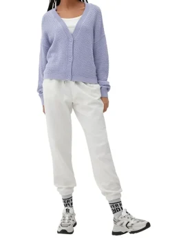 QS desinged by Strickcardigan V- Ausschnitt Knopfleiste rosa,lila, schwarz S22 2125126