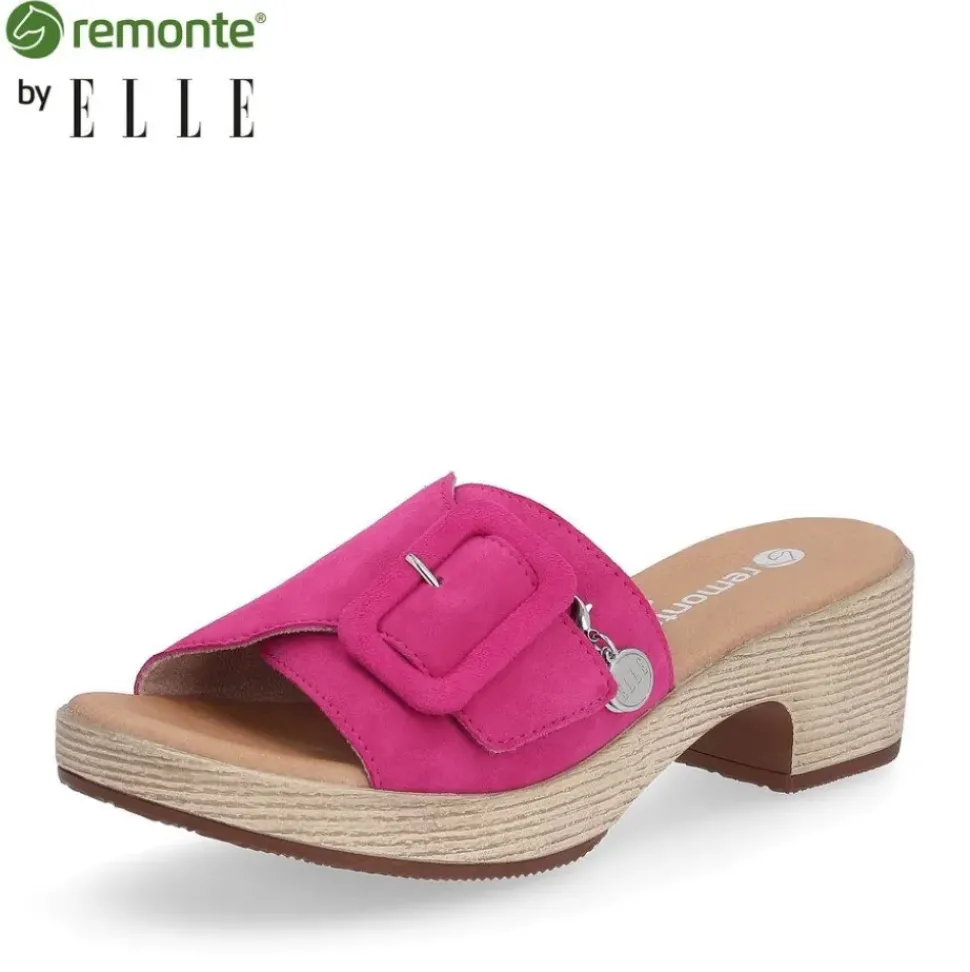 Remonte by ELLE Pantolette magenta pink Rauleder S14 D0N56-31