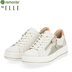 Remonte by ELLE Sneaker Leder creme glitzer S14  D1C01-81