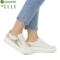Remonte by ELLE Sneaker Leder creme glitzer S14  D1C01-81