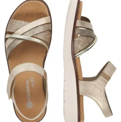 remonte Damen Riemchensandalen silber-metallic D2058-90