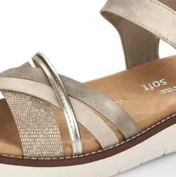 remonte Damen Riemchensandalen silber-metallic D2058-90