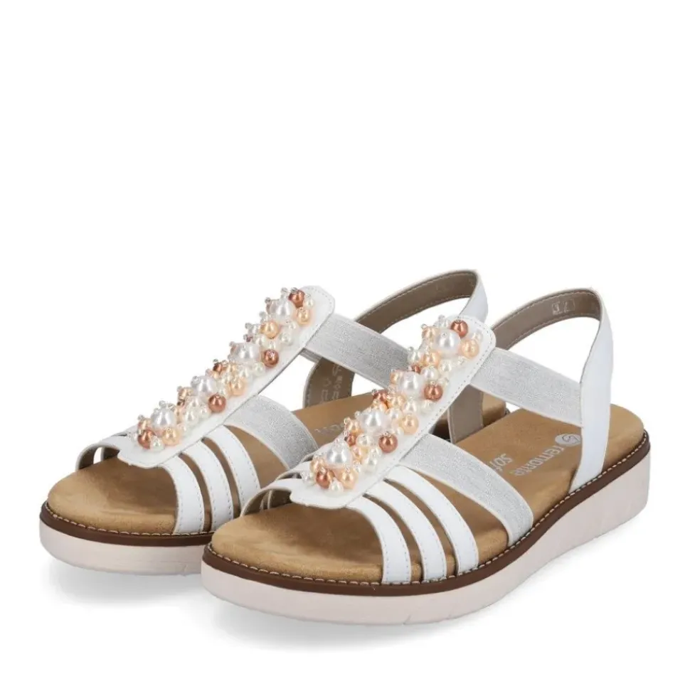 Remonte Damen Riemchensandalen edelweiß S13 D2047-80