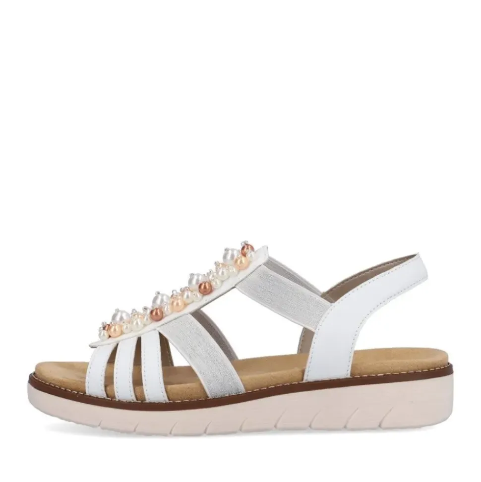 Remonte Damen Riemchensandalen edelweiß S13 D2047-80