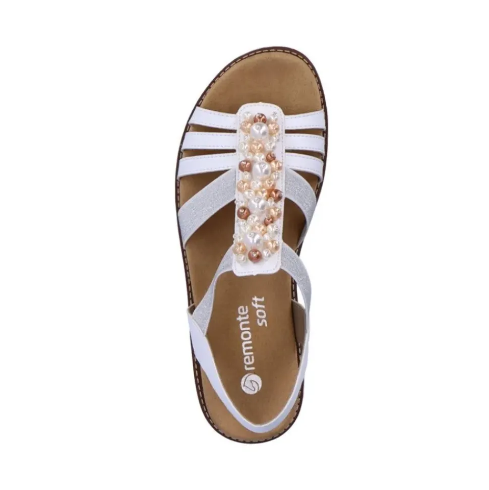 Remonte Damen Riemchensandalen edelweiß S13 D2047-80