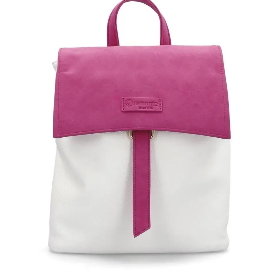 Remonte Damen Rucksack weiß pink S14 Q0526-80