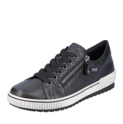 Remonte Damen Schnürer Sneaker Leder TEX- Membrane schwarz S22 D0700-00