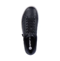 Remonte Damen Schnürer Sneaker Leder TEX- Membrane schwarz S22 D0700-00