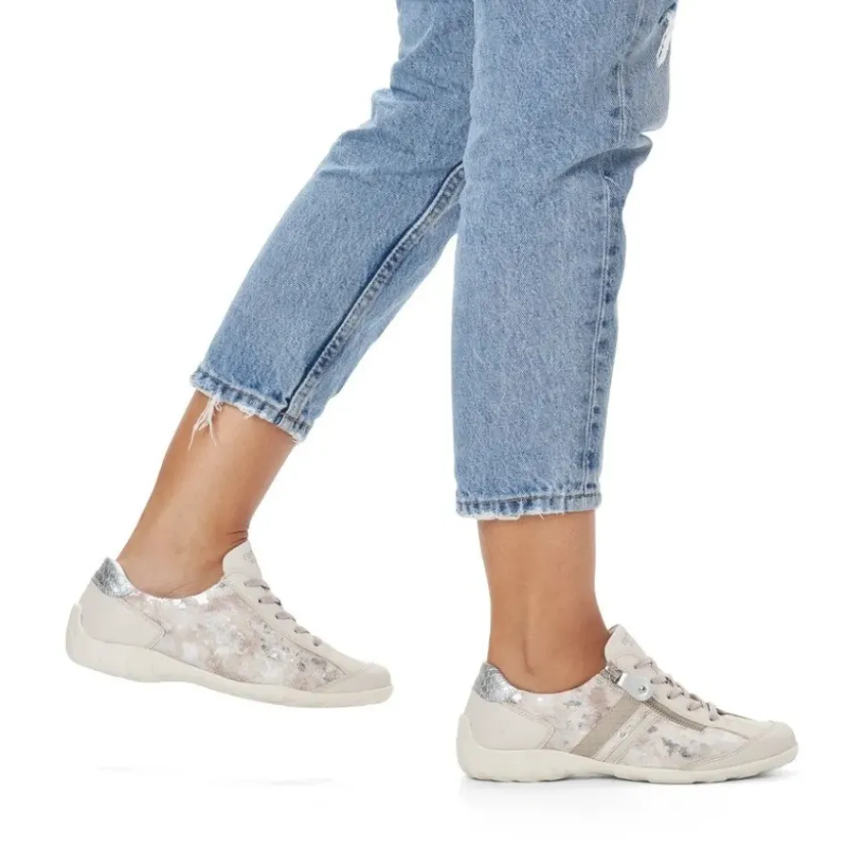 Remonte Damen Schnürschuhe hellbeige S13 R3407-60