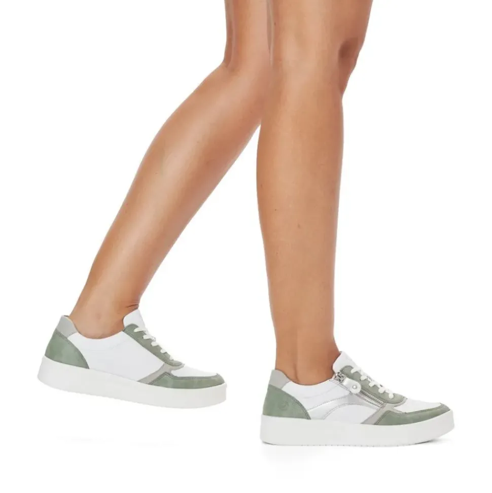 Remonte Damen Sneaker edelweiß-mintgrün S13 D0J01-80