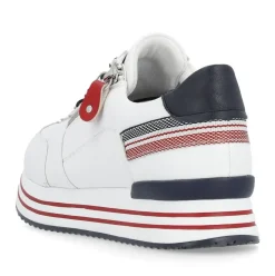 Remonte Damen Sneaker Leder Wechselfußbett Plateausohle weiß S14 D1312-82