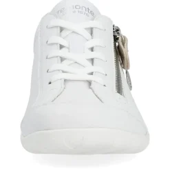 Remonte Damen Sneaker Leder Wechselfußbett metallic weiß S14 R3411-81