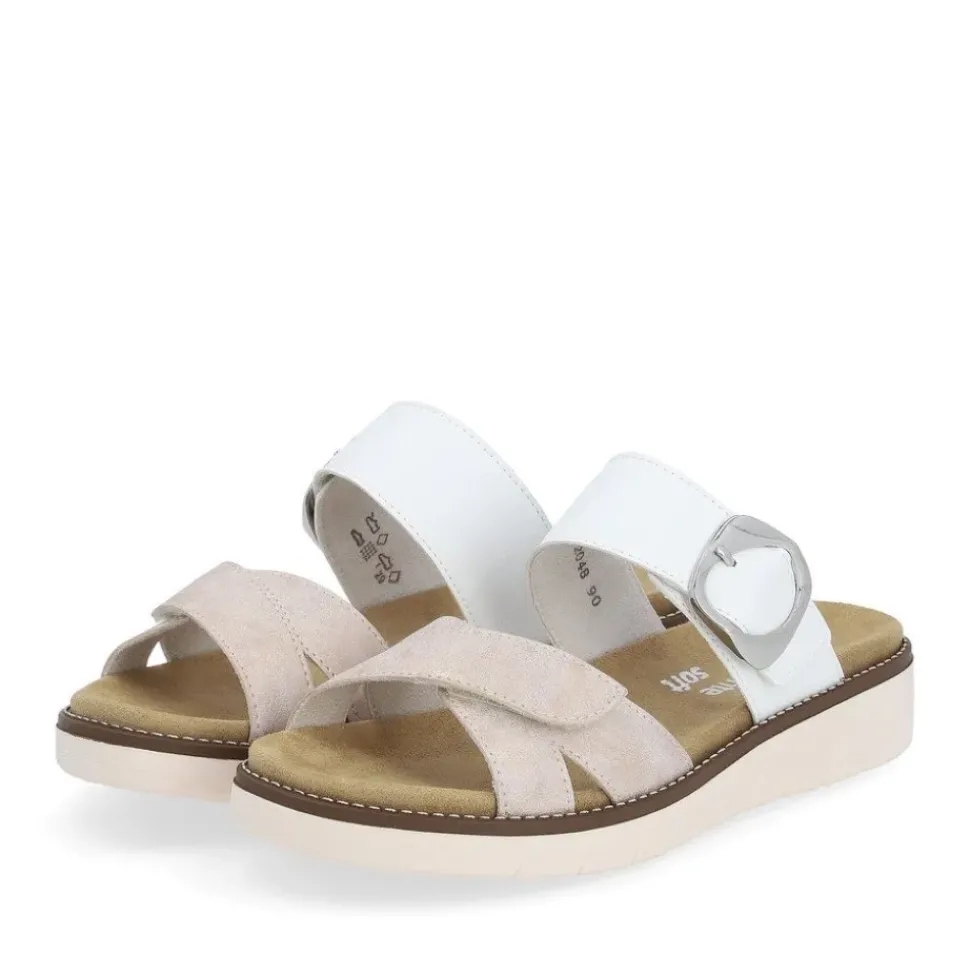 Remonte Pantolette Wechselfußbett rosegold - weiß S14 D2048-90