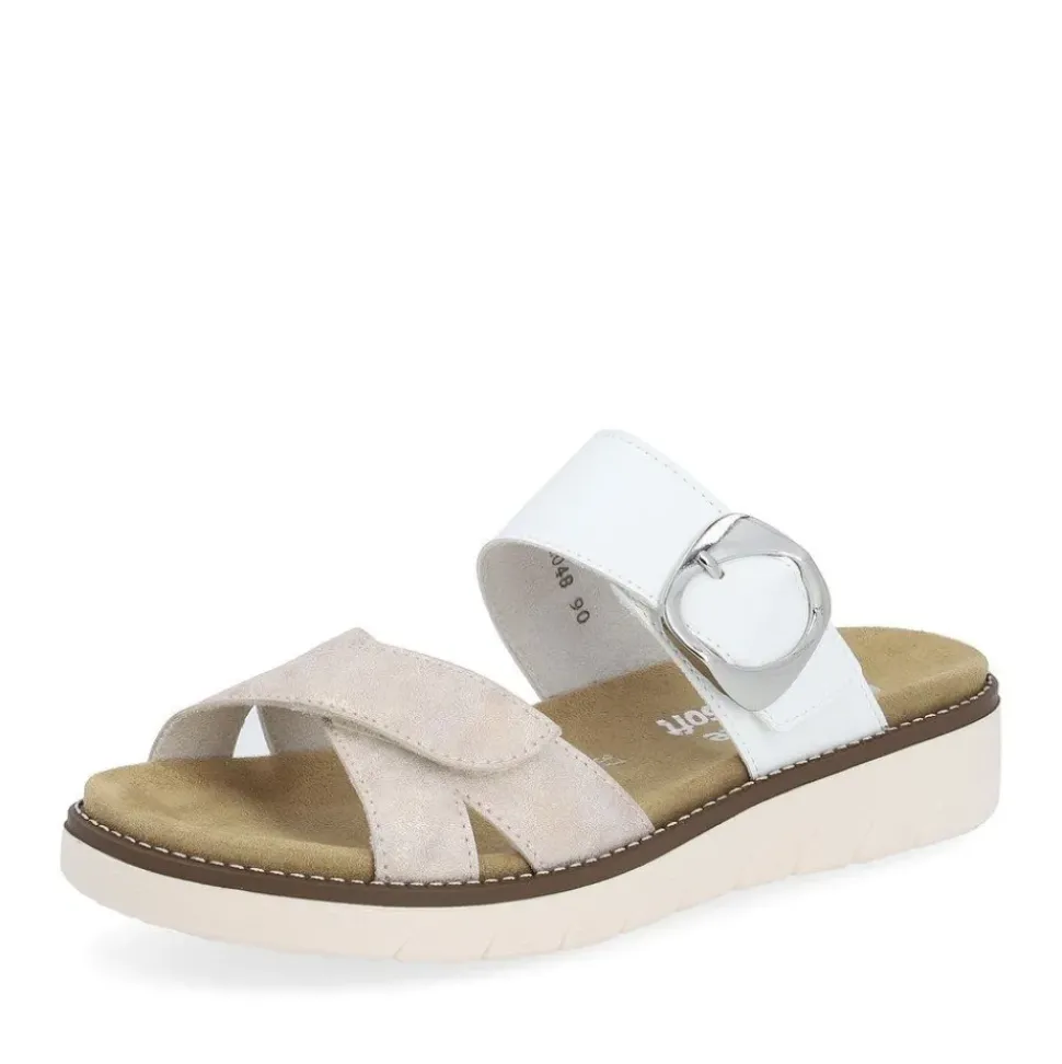 Remonte Pantolette Wechselfußbett rosegold - weiß S14 D2048-90