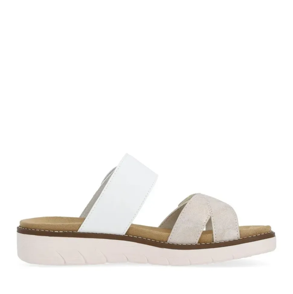 Remonte Pantolette Wechselfußbett rosegold - weiß S14 D2048-90