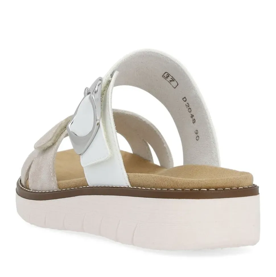 Remonte Pantolette Wechselfußbett rosegold - weiß S14 D2048-90