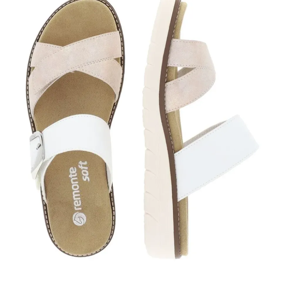 Remonte Pantolette Wechselfußbett rosegold - weiß S14 D2048-90