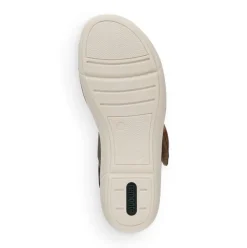 Remonte Sandale Leder Klettverschluss grün weiß R6853-54