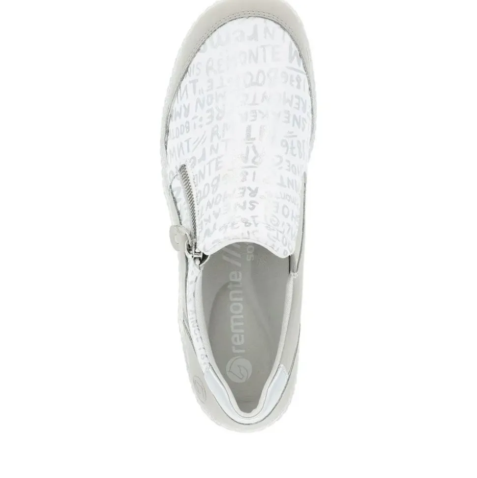Remonte Slipper Wechselfußbett weiß silber S14 R1428-80