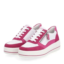 Remonte Sneaker Leder Reißverschluss pink fuchsia S14 D1C00-81