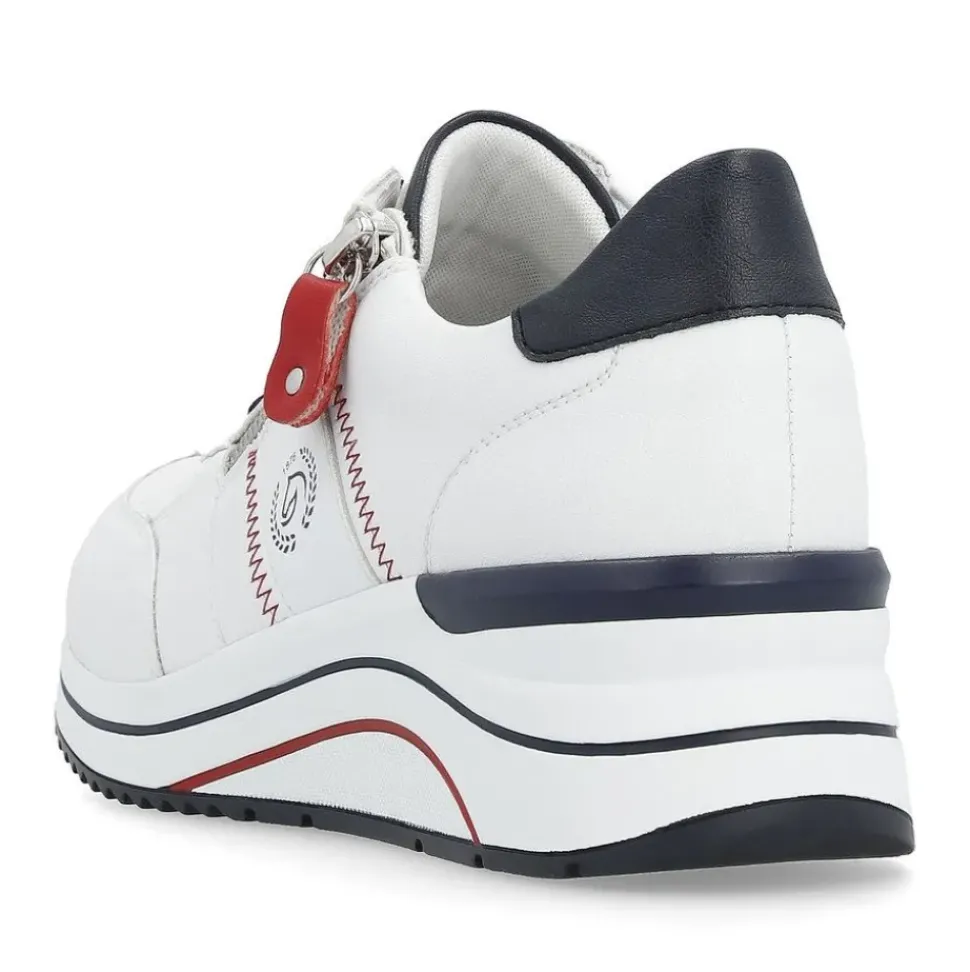 Remonte Sneaker Leder Wechselfußbett weiß S14 D0T04-81