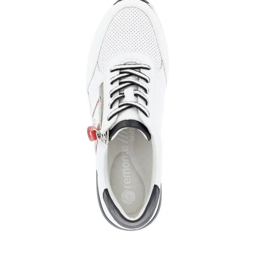 Remonte Sneaker Leder Wechselfußbett weiß S14 D0T04-81