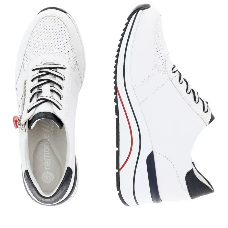 Remonte Sneaker Leder Wechselfußbett weiß S14 D0T04-81