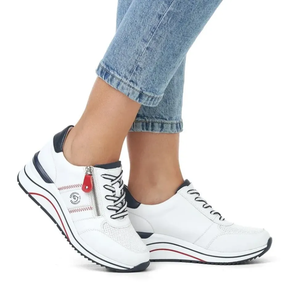 Remonte Sneaker Leder Wechselfußbett weiß S14 D0T04-81
