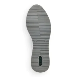Remonte Sneaker Schnürer Leder blau kombi softfoam Wechselfußbett  R2527-15
