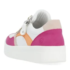 Remonte Sneaker Wechselfußbett weiß pink orange S14 D0J01-84