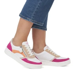 Remonte Sneaker Wechselfußbett weiß pink orange S14 D0J01-84
