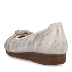 Rieker Antistress Damen Ballerina Knoten- Detail gold S13 L9368-60