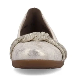 Rieker Antistress Damen Ballerina Knoten- Detail gold S13 L9368-60