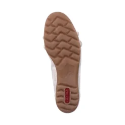 Rieker Antistress Damen Ballerina Knoten- Detail gold S13 L9368-60