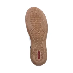Rieker Antistress Damen Halbschuh Schnürschuh Lochmuster Leder weiß S12  54515-80