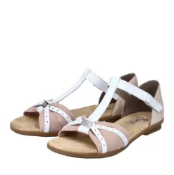Rieker Antistress Damen Riemchensandalette Fersenkappe rosa S12 64250-92