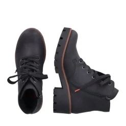 Rieker Antistress Damen Schnürstiefel Schnürboot schwarz S22 79240-00