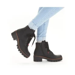 Rieker Antistress Damen Schnürstiefel Schnürboot schwarz S22 79240-00