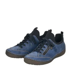 Rieker Antistress Damen Schnürhalbschuh blau S22 52573-14