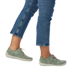 Rieker Antistress Damen Schnürschuh grün S12   52528-52