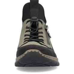 Rieker Antistress Damen Slipper High Schnellschnürung grün S24 N32G3-54