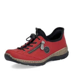 Rieker Antistress Damen Slipper Schnellschnürung rot S24 N3267-33