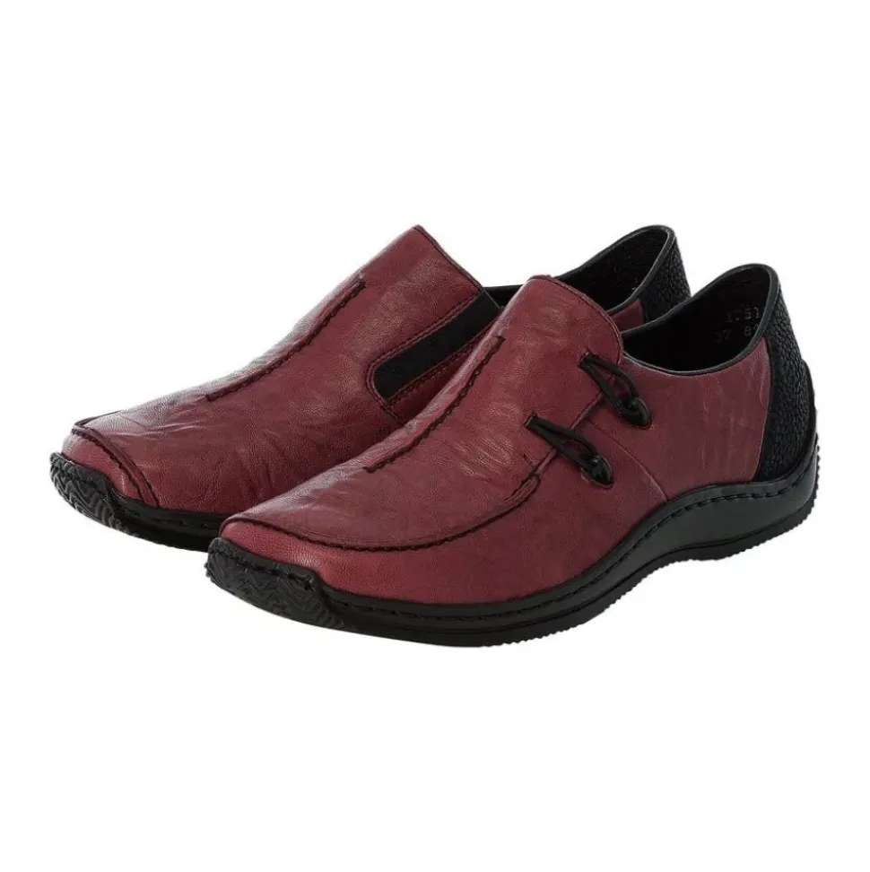 Rieker Antistress Damen Slipper Leder rot S12 L1751-35