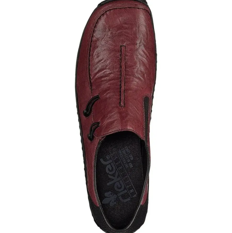 Rieker Antistress Damen Slipper Leder rot S12 L1751-35