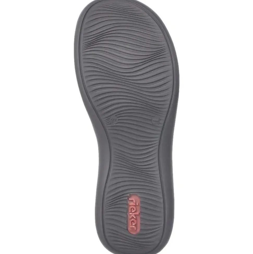 Rieker Antistress Damen Slipper Riemchenschuh Sandale Leder Klettverschluss weiß S12 46367-80