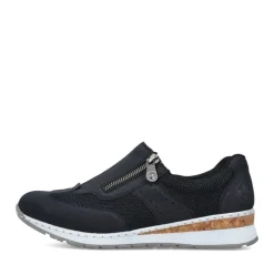 Rieker Antistress Damen Slipper Keilabsatz blau S13 54474-14