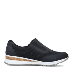 Rieker Antistress Damen Slipper Keilabsatz blau S13 54474-14