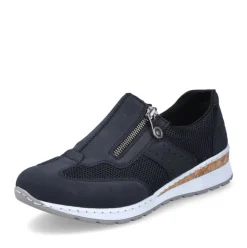 Rieker Antistress Damen Slipper Keilabsatz blau S13 54474-14